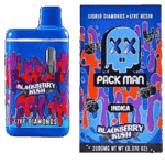 PACKMAN – BLACK BERRY KUSH – LIVE RESIN + LIQUID DIAMOND VAPES – 2 GRAMS