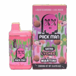 PACKMAN – LYCHEE MARTINI – LIVE RESIN + LIQUID DIAMOND VAPES – 2 GRAMS