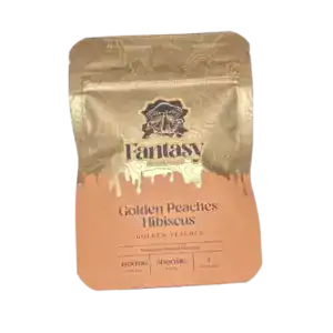 FANTASY PSYCHEDELICS - MUSHROOM TEA BAGS - GOLDEN PEACHES HIBISCUS GOLDEN TEACHER
