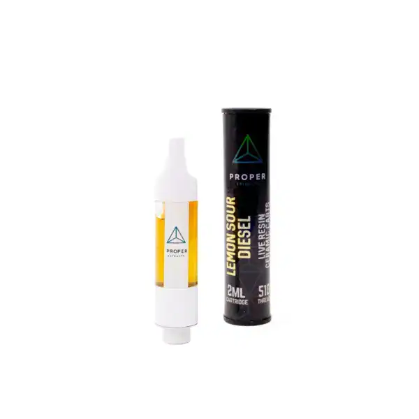 PROPER EXTRACTS - 2 GRAM LIVE RESIN CARTRIDGE - LEMON SOUR DIESEL - Image 2