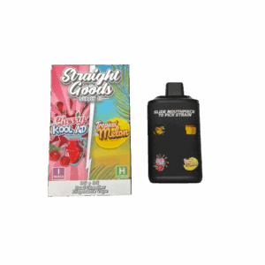 STRAIGHT GOODS 6 GRAM DUEL CHAMBER DISPOSABLE VAPE PEN - CHERRY KOOL AID X TROPICAL MELON