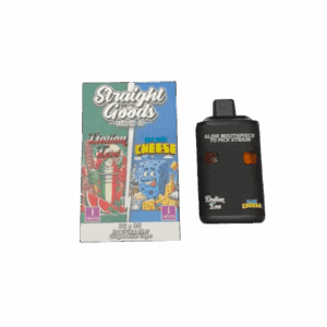 STRAIGHT GOODS 6 GRAM DUEL CHAMBER DISPOSABLE VAPE PEN - ITALIAN ICE X BLUE CHEESE