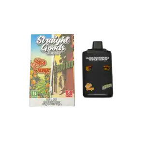 STRAIGHT GOODS 6 GRAM DUEL CHAMBER DISPOSABLE VAPE PEN - JAFFA ORANGE X SEQUIOA