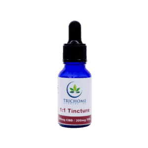 TRICHOME GARDENS - 1:1 300MG THC: 300MG CBD TINCTURE