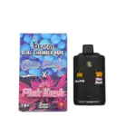 BURN LIFESTYLE CO - 6 GRAM DUAL CHAMBER DISPOSABLE VAPE - BLUE CANDY + PINK KUSH