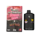 BURN LIFESTYLE CO - 6 GRAM DUAL CHAMBER DISPOSABLE VAPE - BUBBA GUM + DEATH BUBBA