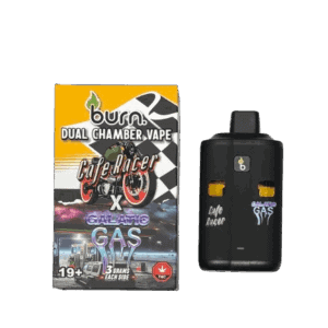 BURN LIFESTYLE CO - 6 GRAM DUAL CHAMBER DISPOSABLE VAPE - CAFE RACER + GALACTIC GAS