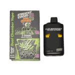 STRAIGHT GOODS 6 GRAM DUEL CHAMBER DISPOSABLE VAPE PEN - ALIEN OG X GREEN CRACK