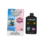 STRAIGHT GOODS 6 GRAM DUEL CHAMBER DISPOSABLE VAPE PEN - BLUEBERRY COOKIES X BUBBA KUSH