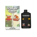 STRAIGHT GOODS 6 GRAM DUEL CHAMBER DISPOSABLE VAPE PEN - MORNING PUNCH X COCONUT PEACH