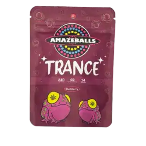 AMAZEBALLS TRANCE GUMMIES - 840MG THC - BLACKBERRY