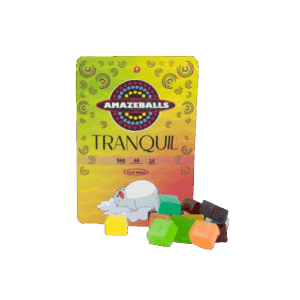 AMAZEBALLS - TRANQUIL 560MG THC GUMMIES - BLACK CHERRY