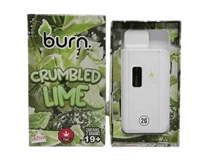 BURN LIFESTYLE CO - 2 GRAM DISPOSABLE VAPE - CRUMBLED LIME