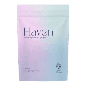 HAVEN - MUSHROOM GUMMIES - BLUE RASPBERRY + GRAPE (3500MG PSILOCYBIN)