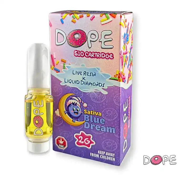DOPE - LIVE RESIN + LIQUID DIAMONDS VAPE CART (2 GRAMS) - BLUE DREAM