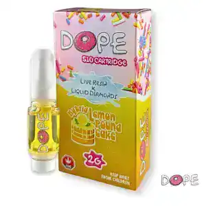 DOPE - LIVE RESIN + LIQUID DIAMONDS VAPE CART (2 GRAMS) - LEMON POUND CAKE