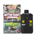BURN LIFESTYLE CO - 6 GRAM DUAL CHAMBER DISPOSABLE VAPE - COTTON CANDY LEMONADE X SOUR GAS