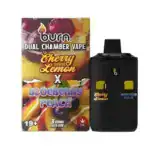 BURN LIFESTYLE CO - 6 GRAM DUAL CHAMBER DISPOSABLE VAPE - CHERRY LEMON X BLUEBERRY PEACH