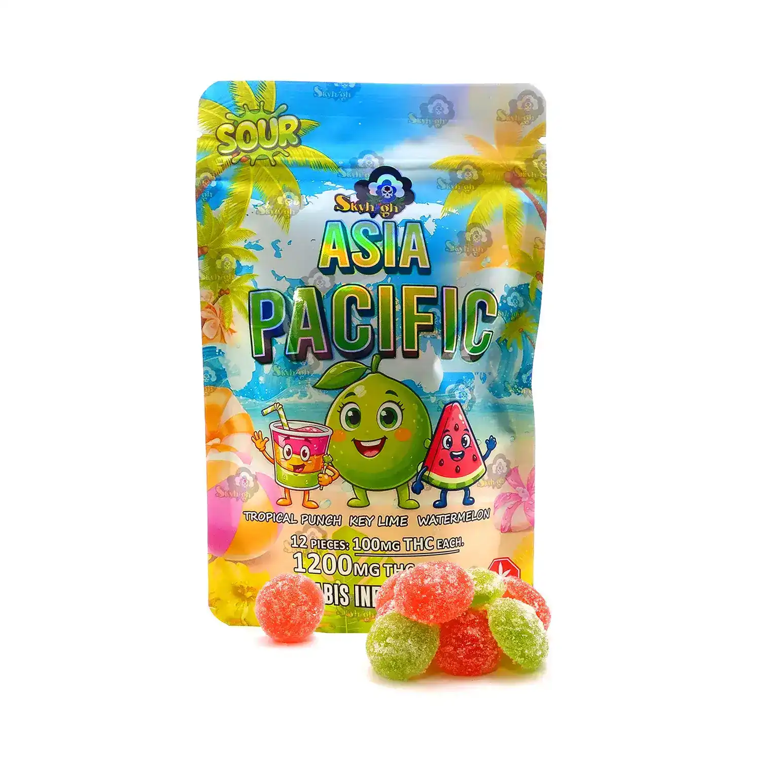 WORLD OF FLAVOR GUMMIES - SOUR ASIA PACIFIC (SKY HIGH)