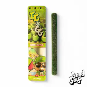 GOOD GUYS X CANDY CARTEL SOUR GUMMY STRIP - GREEN APPLE (500MG THC)