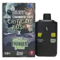 BURN LIFESTYLE CO - 6 GRAM DUAL CHAMBER DISPOSABLE VAPE - CRITICAL KUSH X ALASKAN THUNDERFUCK