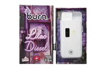 BURNLIFESTYLECOLILIACDIESEL BURN LIFESTYLE CO - 2 GRAM DISPOSABLE VAPE - LILIAC DIESEL