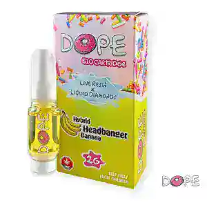 DOPE-Cartridge-2g-Headbanger-Banana-300x300-1 DOPE - LIVE RESIN + LIQUID DIAMONDS VAPE CART (2 GRAMS) - RUNTZ