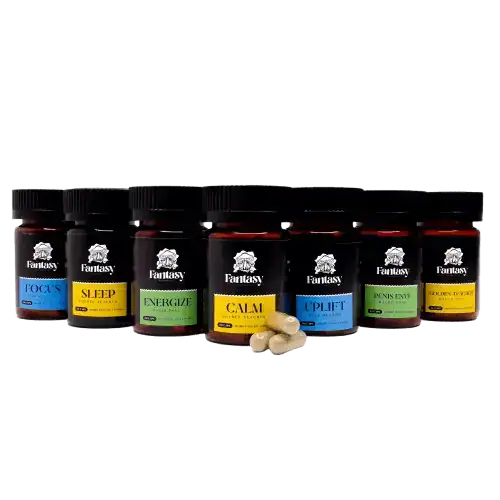 FANTASY4500MGCAPSULESCOLLAGE FANTASY PSYCHEDELICS MUSHROOM CAPSULES 4500MG - BLUE MEANIES FOCUS