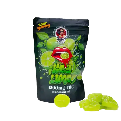 KeyLime1500MGTHCMAMAANNES MAMA ANNES - 1500MG THC GUMMIES - BLUE RASPBERRY