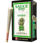 SAUCE BOSS - LIVE RESIN/LIQUID DIAMOND INFUSED PREROLLS - GMO RUNTZ