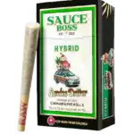 SAUCE BOSS - LIVE RESIN/LIQUID DIAMOND INFUSED PREROLLS - SUNDAE DRIVER