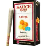 SAUCE BOSS - LIVE RESIN/LIQUID DIAMOND INFUSED PREROLLS - TANGIE