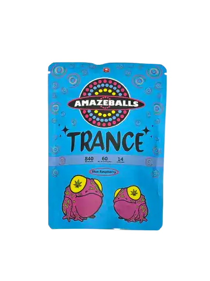 AMAZEBALLS TRANCE GUMMIES - 840MG THC - MANGO
