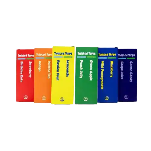 TwistedTerpsCOLLAGE TWISTED TERPS PREMIUM DISPOSABLE 2 GRAM VAPE - ORANGE BLAST + MINI DONUT