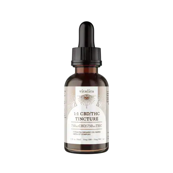 VITALITA - 1:1 CBD/THC TINCTURE (750MG/750MG)