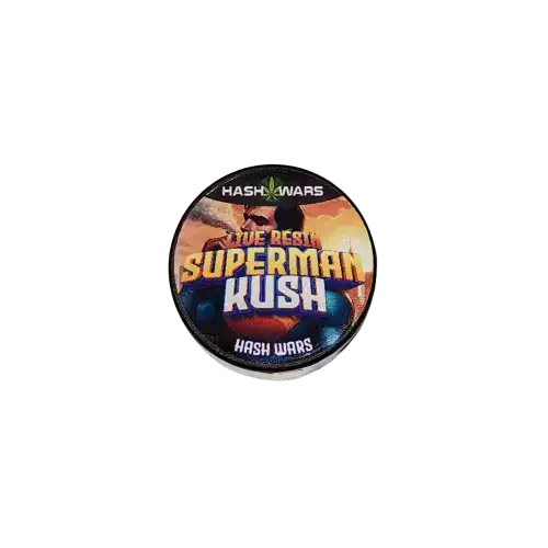 supermankushhashwarsliveresin SUPERMAN KUSH LIVE RESIN - 2 GRAM JAR